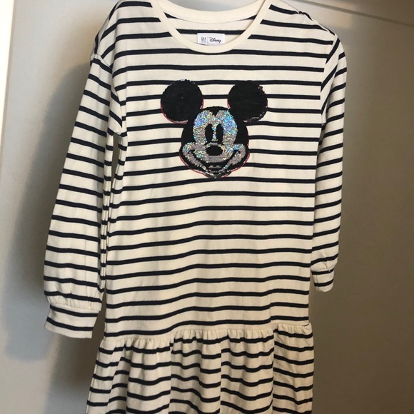 Gap Kids Flip Sequin Mickey Dress Size Girl XL/12 - Picture 2 of 4